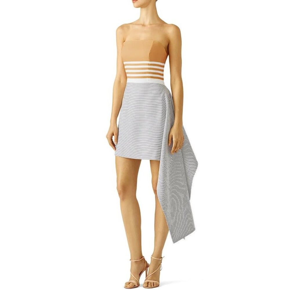 C/MEO COLLECTIVE Women's Element Bustier Dress Size XS In White Multi
